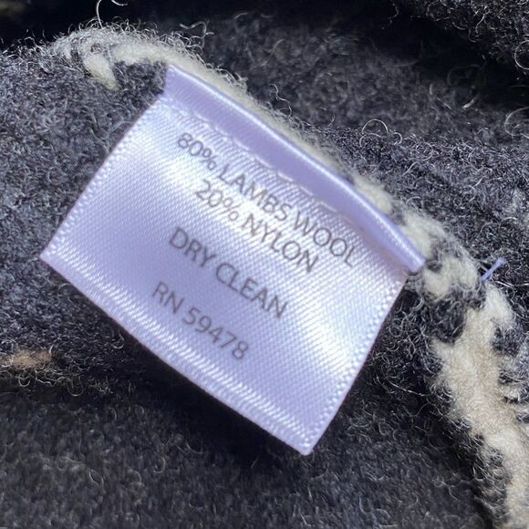 Telluride Sweater Lambs Wool Fair Isle Winter Warm Crew Neck Women’s Size Large - Picture 7 of 7